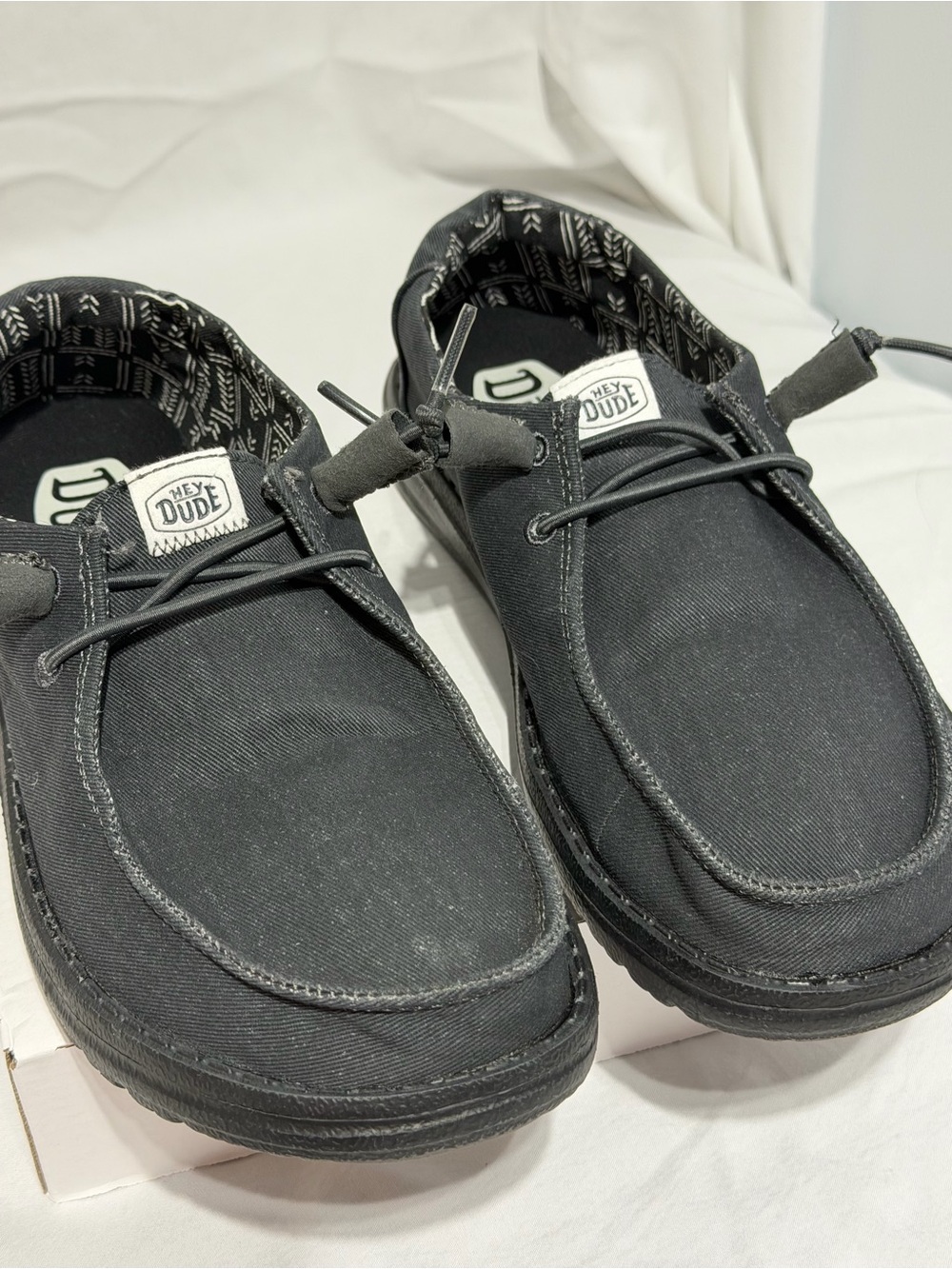 Hey Dude Wally Canvas Slip-On Shoes - Black